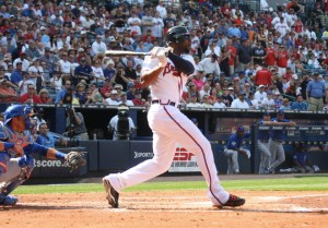 Jason Heyward has given the club faith he can take over as the team's Leadoff guy.  He featured a 3 Slash of .322/.405/.954 with 30 Runs Scored in 30 Game Starts from that position.  If he can keep up a similar track in 2014 from there it could mask B.J.'s poor totals going forward.