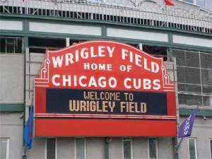 Wrigley Field jcordons off streets adjacent to the facility - so the fans can move around freely