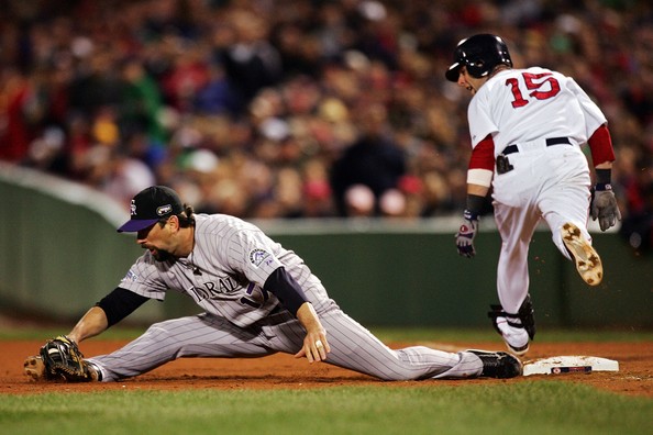 Helton is still the active Leader in the MLB - with a Career OBP of .419. He was the beneficiary of the Pre - Humidor days of Coors Field, however he does have a .289/..84/.864 3 Slash Line on the Road. His Coors Field 3 Slash Line is .350/.447/1.06