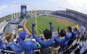 The fans at Kauffman have the longest playoff drought of any MLB franchise, that ends in 2014.