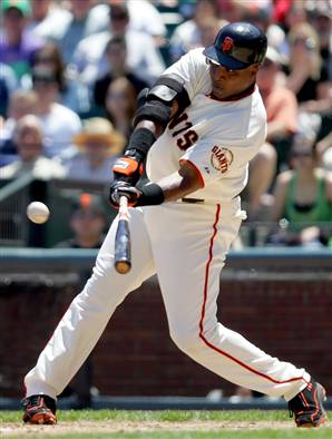 At age 34 and with 443 HRs, this is said to be the time when Bonds started using steroids. How many could he have hit cleanly in the next decade without? Instead, we all know the story. In 2001, during his 153 Games Played, Bonds clubbed the single season record of 73 HRs. This would call him for the true #1 mark. Ruth hit his 60th HR in his 150th game. Incredibly, Bonds nailed his 60th HR in just his 132rd game in 2001. 3 games later, he smashed 3 more roundtrippers, to put up 63 HRs in just 135 games. He would hit 10 more tater trots in the next 18 games.