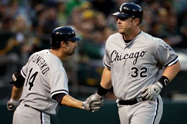 Paul Konerko and Adam Dunn likely both enter their last season with the White Sox.  If they can both contribute their usual numbers, with potentially better averages because of favorable splits, then maybe they could put forth a great year of production for the Chicago DH position.  If the Sox aren't in contention by July. Dunn would probably be traded, but if they could stick around, then all of a sudden you have 2 big boppers in your lineup that could propel you to a post season berth, if 1 or either of them goes off on one of their tears.