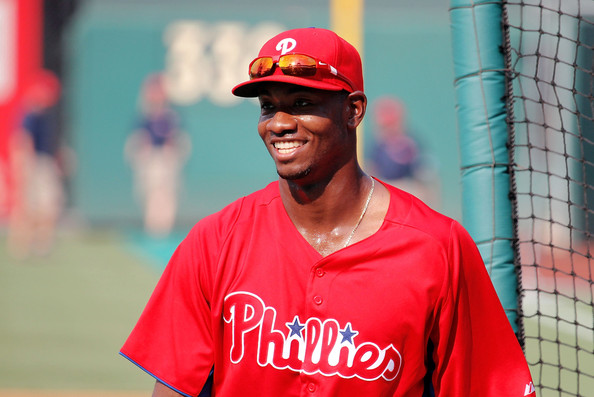 Domonic Brown remains hotter than a pistol, and it is almost a surprise when he doesn't hit a HR these days. In his last 13 Games Played, the man from Stone Mountain, Georgia is batting .400 (20 - 50), with 10 HRs, 1 - 3B and 1 - 2B and 19 RBI. His Slugging Percentage is 1.060 and his OPS is 1.494 - while actually having Walked 3 times in the last week.