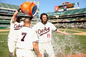 Reddick had a brutal start to the 2013 year because of a burdening wrist injury.  He came on strong at the end, but still only had 12 HRs.  In an OF that could see all 3 guys club 20+ HRs this season, he must do well to start the 2014 year.  If he struggles at all, Moss may be moved to the OF and Reddick may be benched.