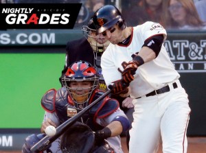 WInning the NLCS MVP was only a sample of what the guy had done, the Giants went 38-23 (.623) in his 61 games while he clubbed 88 hits and scored 40 runs. In the Post Season, he has added 17 Hits in 48 AB (.354). He has also had 8 hits in 19 AB (.421) in the 6 straight elimination games the Giants have won in the 2 playoff rounds.