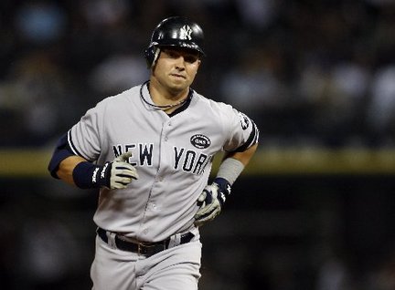 As a fan favorite in New York, the club could not justify spending the same salary that Cleveland gave him.  He has a brutal Post Season average of .169 for his Career - including 2-36 (053) with RISP.  Swisher is part of a massive tree roster - that can be stemmed all the way back to Steve Sax signing as a Free Agent in 1988 with the club.