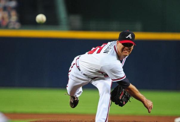 Tim Hudson has been the definition of consistent over the past decade. His record with the Atlanta Braves is 105-68 (..618) with a 3.52 ERA. Hudson's Athletics days included a 92-39 Record (.706) and a 3.30 ERA.
