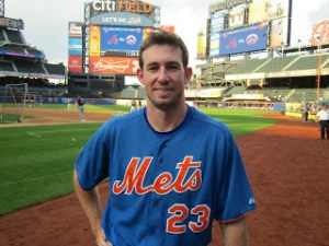 Mike Baxter made a huge catch to keep Johan Santana's No-Hitter. He was injured on the play. He has hit .253 with 4 HRs and 22 RBI in 221 Career AB.