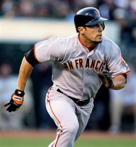 Torres as a member of the Giants in 2009. He hit an average of .253 his 3 years as a Giants