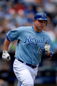 Billy Butler needs to step up his power production tonight, and he had fared well against Jake Peavy in his career. Butler will likely serve as just a pinch hitter in Games 3 - 5 in San Francisco, where the National League Park comes with National League rules.