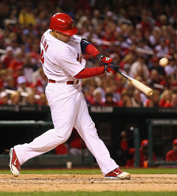 Yadier Molina has been the number one catcher in the league for many years and this year is no different. He is carrying his load defensively, offensively and emotionally. He is having a year for the ages as a catcher. He is on his way to throwing out 40% of runners for the eighth time in his career. He is hitting .339 and has an on base percentage of .383. If you couldn't tell Yadier Molina is my National League MVP! " Yadier Molina has been the number one catcher in the league for many years and this year is no different. He is carrying his load defensively, offensively and emotionally. He is having a year for the ages as a catcher. He is on his way to throwing out 40% of runners for the eighth time in his career. He is hitting .339 and has an on base percentage of .383. If you couldn't tell Yadier Molina is my National League MVP!