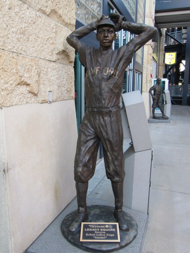 Satchel Paige made his MLB debut for the 1948 Cleveland Indians.  He, along with other African - American teammate Larry Doby, were the 1st black players to win the World Series that year.  Paige went 6-1 with a 2.48 ERA  and 2 SO at the age of 42.  At the age of 59, he came back to the MLB with the Kansas City A's, pitching scoreless baseball for 3 Innings - and only allowing 1 hit - while walking no one and fanning one batter.