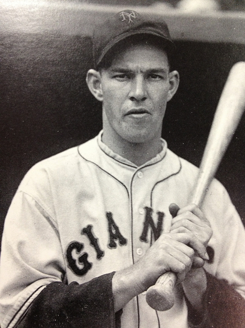 Mel Ott was a Hall Of Fame Player that spent his whole Career wit the New York Giants. He ranks 4th in ALL - Time HRs for players that played for just 1 team behind Schmidt (548), Mantle (536), and Banks (512)