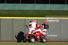 3 of 4 Reds mascots