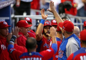 Angel Pagan led Puerto Rico to the 2013 WBC Championship.  He will miss the rest of the 2013 year to a hamstring surgery