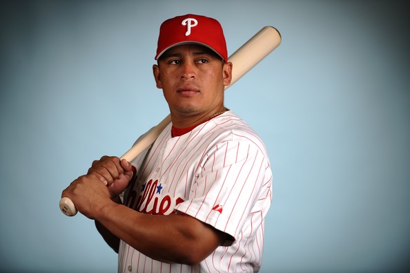 Carlos Ruiz is a fan favorite among Phillies fans. He is known as Chooch. Ruiz will miss the first 25 games of the season because he tested positive twice for a banned stimulant. Ruiz had three slash line of .325/.394/.935 last season. 