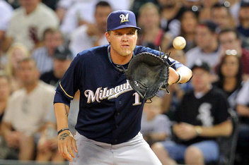 Hart wasn’t a terribly good or bad Right Fielder, and he brings the same level of defense to First Base. He has average fielding ability, but the Brewers moved him to 1st last season and they like him there.