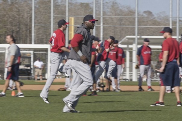 Ortiz doing a little light running in Spring Training. The Red Sox will definitely be better than last season in 2013, but Ortiz will really need to play 120 games or so for them to have a real shot in the AL East.