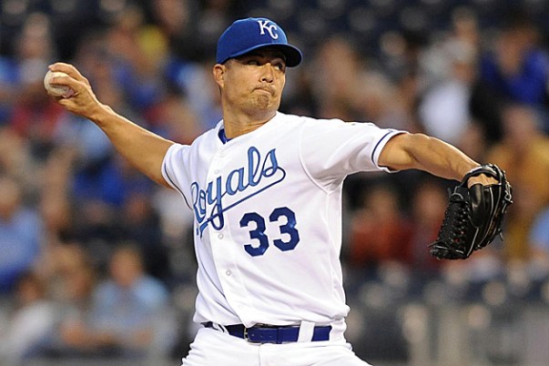 Guthrie and the Royals tried to stick with the Sox in the 1st two games, only to be outpitched