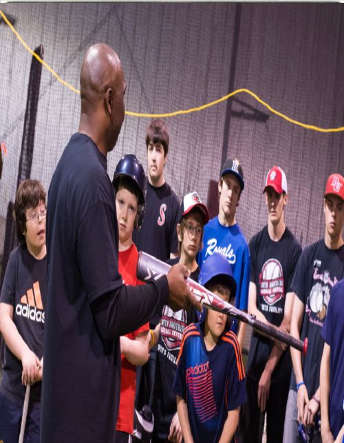 Mookie Wilson doing what he does best, Teaching the proper fundamentals in the game of baseball to a group of young ballplayers. Mookie devotes as much time as he can back to the game because he feels that is what you should do as an ex-player.