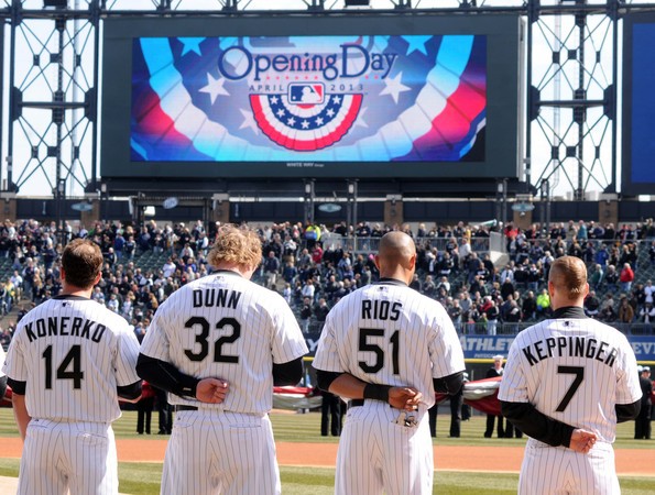 Opening Day saw 39012 brave and tough Chicago and other natives - took in this game.  
