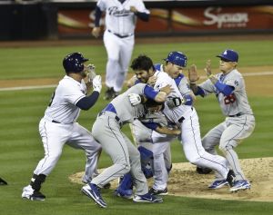 Padres outfielder charged Dodgers pitcher Zack Greinke after Greinke nailed Quentin with a pitch on 3-2 count on Thursday April 12, 2013. Shortly after the fight, Dodgers outfielder Matt Kemp got infuriated and started yelling at the Padre team including manager Bud Black.
