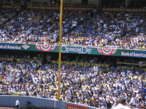 If the Dodgers want to keep the fans coming through the turnstiles, they will need to fare better than the 1st series eventually turned out.  The vaunted offense is just hitting .176 as a club after losing 5 - 3 last night - and being Shutout by Madison Bumgarner's 2 hit outing on Tuesday.  Suddenly, the Opening Day win is not as bright