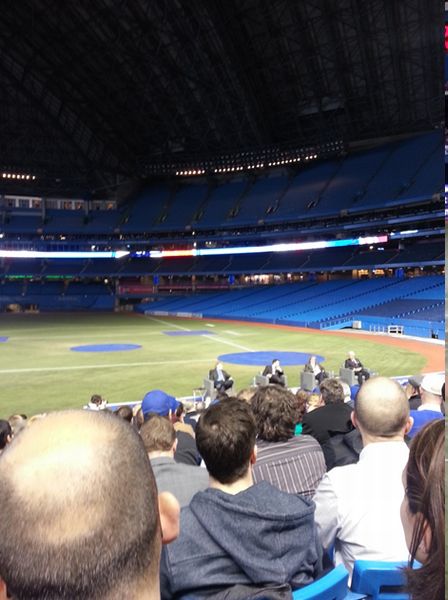 The big brass was out to field questions.