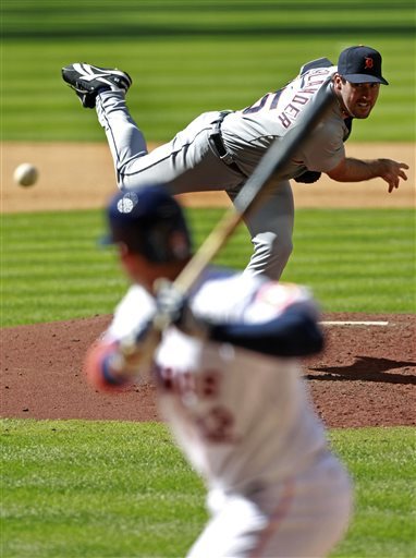 Justin  Verlander is a former Rookie Of the Year Winner, he won the AL MVP and Cy  Young in 2011, with his 24 - 5  record - and a 2.40 ERA as part of the Pitching Triple Crown that year.  He has 4 other top 7 AL Cy  Young Voting Years, has led the AL in IP (2009, 2011 and 2012), while he led the AL in Wins 2009 and 2011.  Verlander also possesses 5 straight years of 200+ SO's (Led AL in 2009, 2011 and 2012), while he also led the League in Games Starts in 2009, 2011 and 2013.