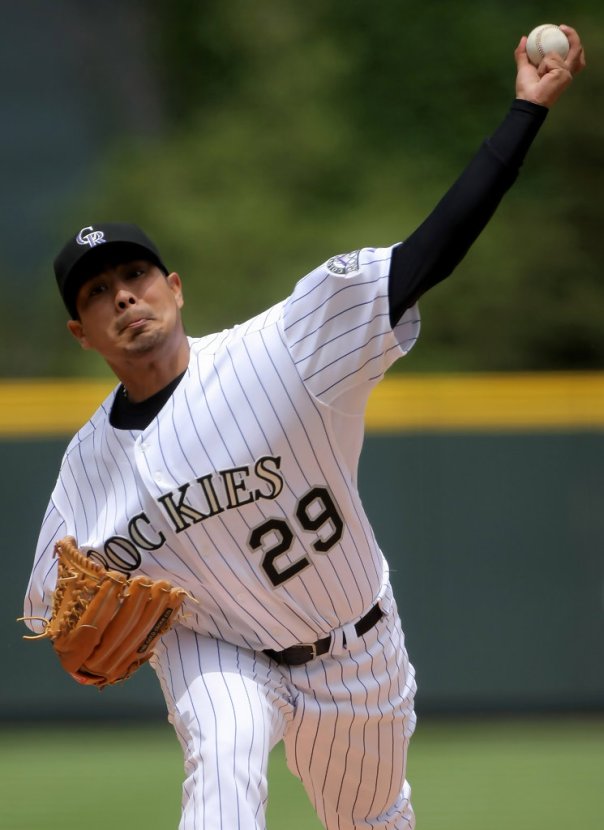 Jorge De La Rosa is already 6th on the ALL - Time Franchise Win List with a Record of 43 - 31.  Where so many Pitchers have struggled to have success - he is 27 - 11 Record and a 4.34 ERA in Denver.  He was acquired from the Kansas City Royals a month into the 2008 year.  The man was originally drafted as an amateur Free Agent by the Arizona Diamondbacks.  He has thrown 13 Innings of scoreless baseball versus the Yankees and the Cardinals in his last two outings.  The 2 victories were the only games the club won in a 2 - 5 week just completed