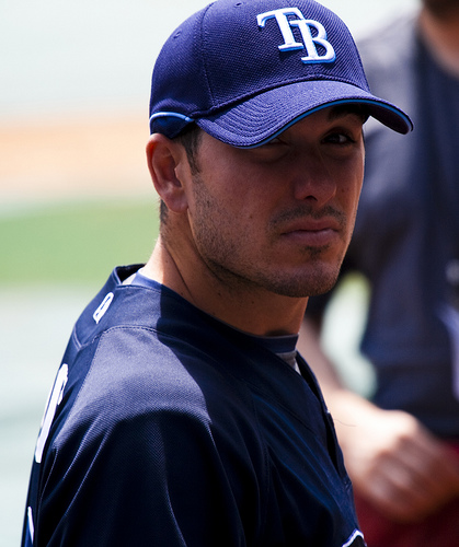 Matt Joyce is about as underrated as they come. After starting out this year slow, the 28 Year Old from Tampa, FL (hometown boy) has hit .275/.375/.969 in the last 28 days, spanning 22 Games Played. Joyce has hit 6 HRs, Scored 18 Runs while also driving in 17 RBI. He creams RHP, with an OPS of .933, and he is only 1 - 18 (.056) vs LHP. Maddon knows he is best as a Platoon Player.