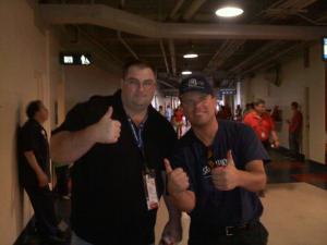 Ballpark Chasers Steve Fekete (left) and MLB Reports Owner (Right)