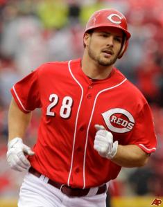  Although Chris Heisey was only batting .173 when he went down, he's shown he's good off the bench, and his role as a 4th outfielder. Unfortunately for now his chance to prove he's ready to take the next step has been put on hold.
