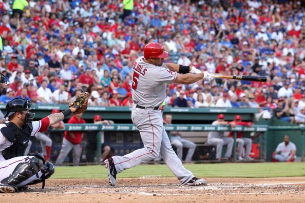 Albert Pujols hit HR #497 last night, and his teammate Howie Kendrick put up the 1st Multi HR game in the MLB since last Sunday on Friday nights 11 - 6 drubbing over the Detroit Tigers. He is now tied for 2nd in the AL with other teammate Mike Trout and the Twins Brian Dozier. The Angels have just started a road trip that sees them play in Detroit, Washington and New York. Last nights win evened their record at 8 - 8 on the year.