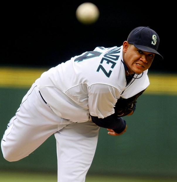 Felix Hernandez has been the face of the Seattle Mariners since 2009 when he won 19 games for the Mariners.  He followed up with a CY Young season in 2010.  This year, the King was having another typical Hernandez campaign - 12 - 6, with a 2.63 ERA.  He was recently handed a 7 Year/$175 MIL extension.  The club has never given him ample run support.  Hernandez has a career 3.16 ERA - but is only 110 - 83 (.570).  he is also a workhorse.  He leads the AL with IP (184.2) and will top the 200 frame mark for the 5th straight year.  It would be nice if the franchise could get to the point where they compete around him.