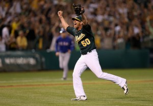 Grant Balfour is on an impressive run of closing games for the Athletics this season. He has saved a club record 43 consecutive games for them, with a 1.63 ERA.