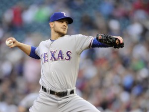 Justin Grimm was one of the two pitchers that the Rangers sent the Cubs way. He did pitch in the rotation for Texas this season, but did not have much success. He threw 89 innings with a 6.37 ERA and also surrendered 15 HRs for them with a 1.65 WHIP. Since he is going the NL, those numbers should improve with weaker line ups. 