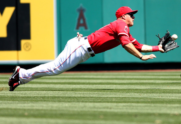 Mike Trout is one of the best young outfielders in the game of baseball today. He is currently carrying the Angels on offense right now, but he needs some help as he can't do it all by himself. He is once again having a stellar year on offense with a .324/.402/.965 triple-slash on the season to go along with 16 HRs and 61 RBIs. He is also a threat on the base paths as well with him swiping 22 bases and has only been caught four times. The right-hander is hitting  .323 against righties, while handling left-handers with no issues, as has a .326 average against  them.