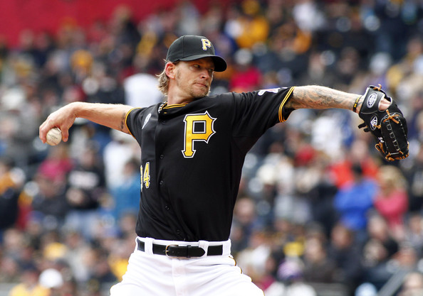 A.J. Burnett is showing that he is not a one-hit wonder by having another solid year pitching for the Pirates in their rotation. He leads the club in strikeouts with 160 on the season in 145.2 innings pitched with a WHIP of 1.22. He has allowed nine Home Runs with him walking 53 batters. Burnett has a strikeout per nine of 9.9 and is holding opponents to a batting average of .231. He has been very tough on right-handers by holding them to an average of .203 in 286 at-bats. The right-hander is just as good with runners in scoring position, as indicated by teams just hitting .188 in this situation.  When there are two outs and runners in scoring position, he limits teams to a .197 average. 