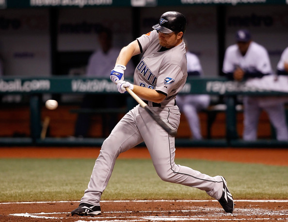 Adam Lind is having a productive season for the Blue Jays. He is one of the players that tends to get overlooked with the club. Lind has a .275/.347/.811 triple-slash with 14 HRs and 41 RBIs in 350 at-bats. He has 38 extra-base hits, with 97 hits overall and has scored 50 runs this season. He does very well facing right-handers with a .288 batting average, but struggles against left-handers with a .227 average against them. He does well with runners in scoring position, as indicated by his .260 average and .875 OPS with 31 RBIs in this situation. He is just as good with two outs and runners in scoring position, with him hitting .275 and having a .895 OPS with 16 RBIs in 40 at-bats.