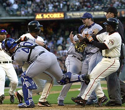 As you can see the Giants and Dodgers aren't big fans of each other. You can bet on the Giants wanting to spoil the Dodgers playoff hopes in the last two months of the season. The Giants and Dodgers will face off seven more times in 2013 so look out for that heated series come September.