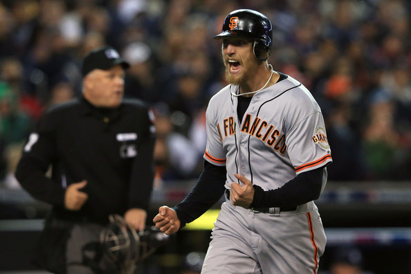 Hunter Pence is having a great season for the Giants and has been one of their productive players on offense for the team this season. He always plays very good defense as well with him having a fielding percentage of .981 and has only committed seven errors in the outfield. Pence has a .286 average on the season with 174 hits to include him hitting 25 HRs and 93 RBIs. He has also stolen 21 bases and has only been caught three times. He loves to face left-handed pitchers with him having a .314 average against them. The right-handed hitter know what to do with runners in scoring position, as indicated by a .291 average with 68 RBIs in this situation. 