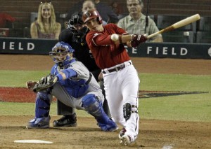 Martin Prado was a great acquisition by Arizona and played terrific for in the second half of the season for the team. He only hit .253 in the first half of the season, but went on a tear to hit .324 in the second half. He actually hit great from the clean up spot in the order with a .296 average. He third in the NL in At-bats per Strikeout with 11.5. Prado also showed his versatility by playing multiple positions.