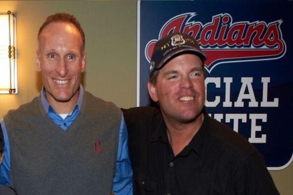 I was visited by the Indians President Mark Shapiro during his trip to Progressive Field in 2012 as part of my World Record Streak.