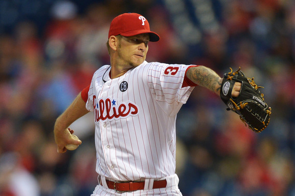Normally when a player in sports has "Sports Hernia" it plagues his performance. It doesn't seem to have slowed Burnett down, as he is leading the NL in Starts with 7, and has a 2.06 ERA and a WHIP of 1.214 in 43.2 IP worth of work for the Phillies in 2014. Philadelphia inked the 37 Year Old to a 1 Year Deal with an option prior to this year. Burnett will earn $15 MIL in 2014 and if the Phightins decline his $15 MIL 2015 Option, Burnett can trigger a salary of $7.5 MIL deal for next campaign.