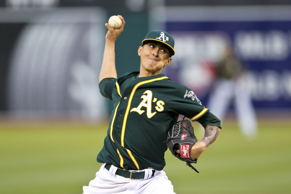 Jesse Chavez was purchased from the Toronto Blue Jays in Aug of 2012.  Having been pressed into the rotation once Parker and Griffin went out for the season with TJ Surgery, Chavez has been brilliant.  So far he has authored a 3 - 1 record, with a 2.44 ERA (7th IN AL).  His WHIP is also 3rd in the AL, trailing only teammate Kazmir and the Yankees Ace Masahiro Tanaka.  Having just turned 30, he and Kazmir are the oldest Starting Pitchers of the bunch.