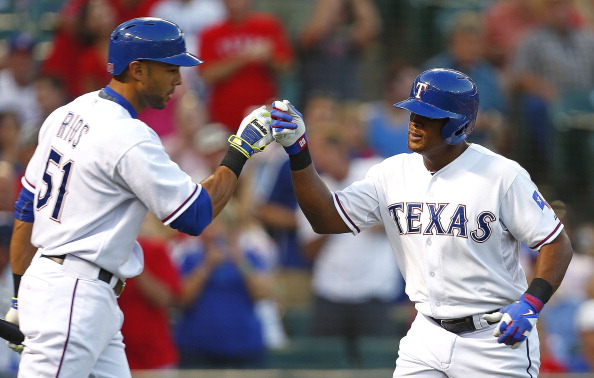 Adrian Beltre and Alex Rios have done their best to keep the 35 - 35 Rangers afloat in the AL West. If the team can't stay anywhere near contending in a few weeks, the management may decide to trade both of these men at their peak values. Beltre is signed through the 2016 year, while Rios may be added with a Team Option for 2015. The RHB are collectively in the top 10 for BA in 2014, and both have exceeded their career BA's since donning Texas uniforms.