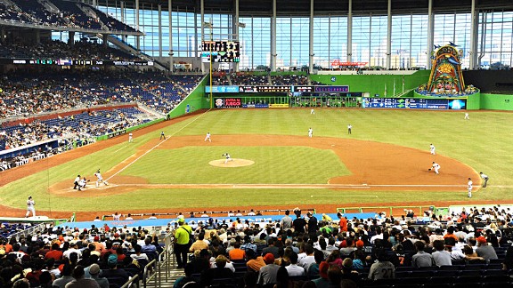 New Marlins Ball Park receives an assist for the current roster lineup. Without the new stadium, the team would not have been able to sign Jose Reyes and Mark Buehrle - which indirectly has netted them their current double play starter combination of Dietrich and Hechavarria. Henderson Alvarez, and Jarred Cosart are also part of the Roster Tree. The Marlins OF is also constituted of team Draft Picks. McGehee/Jones and Saltalamacchia are all starting position players given Free Agent deals last winter.