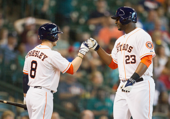Chris Carter is bashing his way to the top of all HR charts again in 2014 - after a sub par start to the campaign. He has 6 streaks of 2 or more HRs, and has added 6 multiple HR affairs to his resume - and all done in the last 90 days or so. Carter sits in 6th with 25 HRs on the year, but don't be surprised if he takes a run at the lead by years end. Carter, 27, belted 29 HRs last campaign - and should well surpass with 45 Houston games left. Oerhaps if the team were looking to deal him - his value is never higher, but this guy is legit.