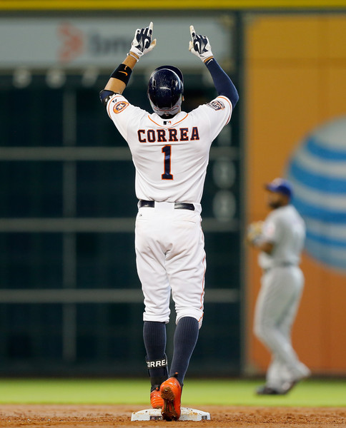 Carlos Correa was the 1st overall pick in the 2012 Amateur Draft for the Houston Astros. He came up in early June and proceeded to win the American League Rookie Of The Year Award with a 3 Slash of .279/.345/.512 with 22 HRs (led all shortstops in the MLB) and 22 Doubles in just 99 Games. This type of production will change the complexion of the team for the next 6 years. He is just going to be 21 for all of next season - and he looks exactly like a young Alex Rodriguez. In his 1st postseason action, Correa smacked 2 HRs in that pivotal game 4 of the ALDS for Houston, staking them to a 6 - 2 lead before the Bullpen gave up the game.